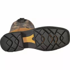 Ariat Men's 10" Sierra Pull On Western Work Boots - Square Toe -UK Winter Shoes Sales 2023 030390 BR BM