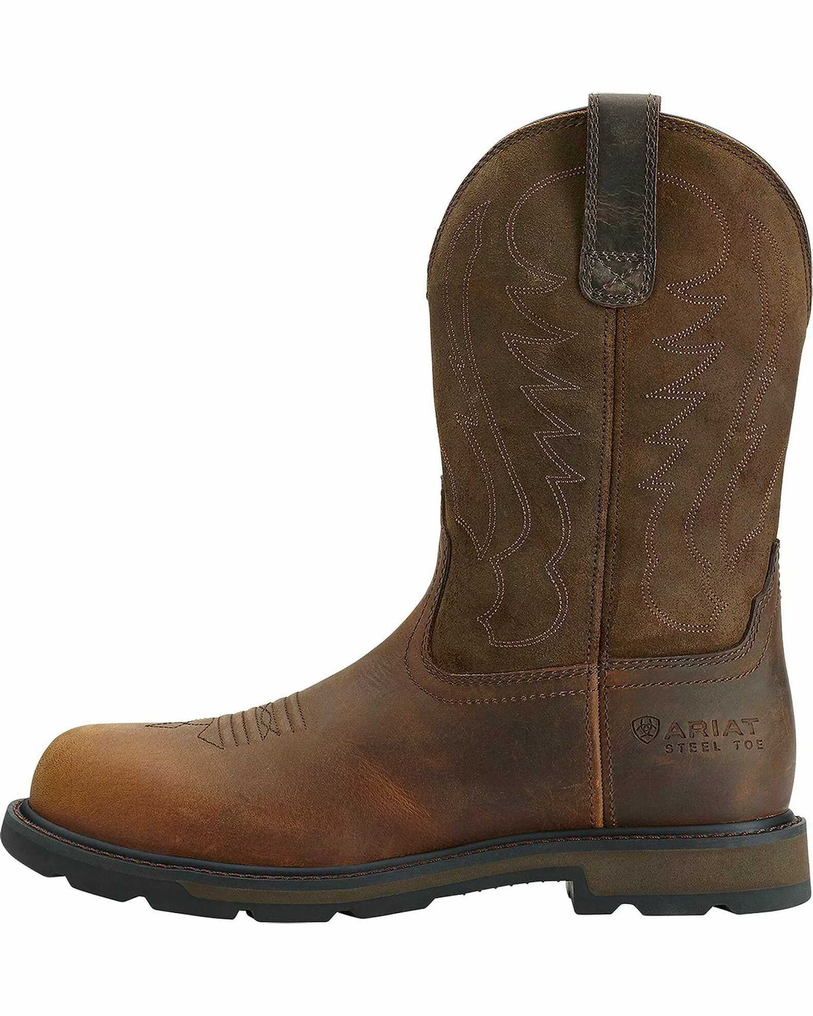 Ariat Men's Groundbreaker Pull On Work Boots - Steel Toe 4 Ariat Men's Groundbreaker Pull On Work Boots - Steel Toe - Image 2