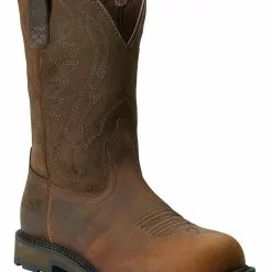 Ariat Men's Groundbreaker Pull On Work Boots - Steel Toe