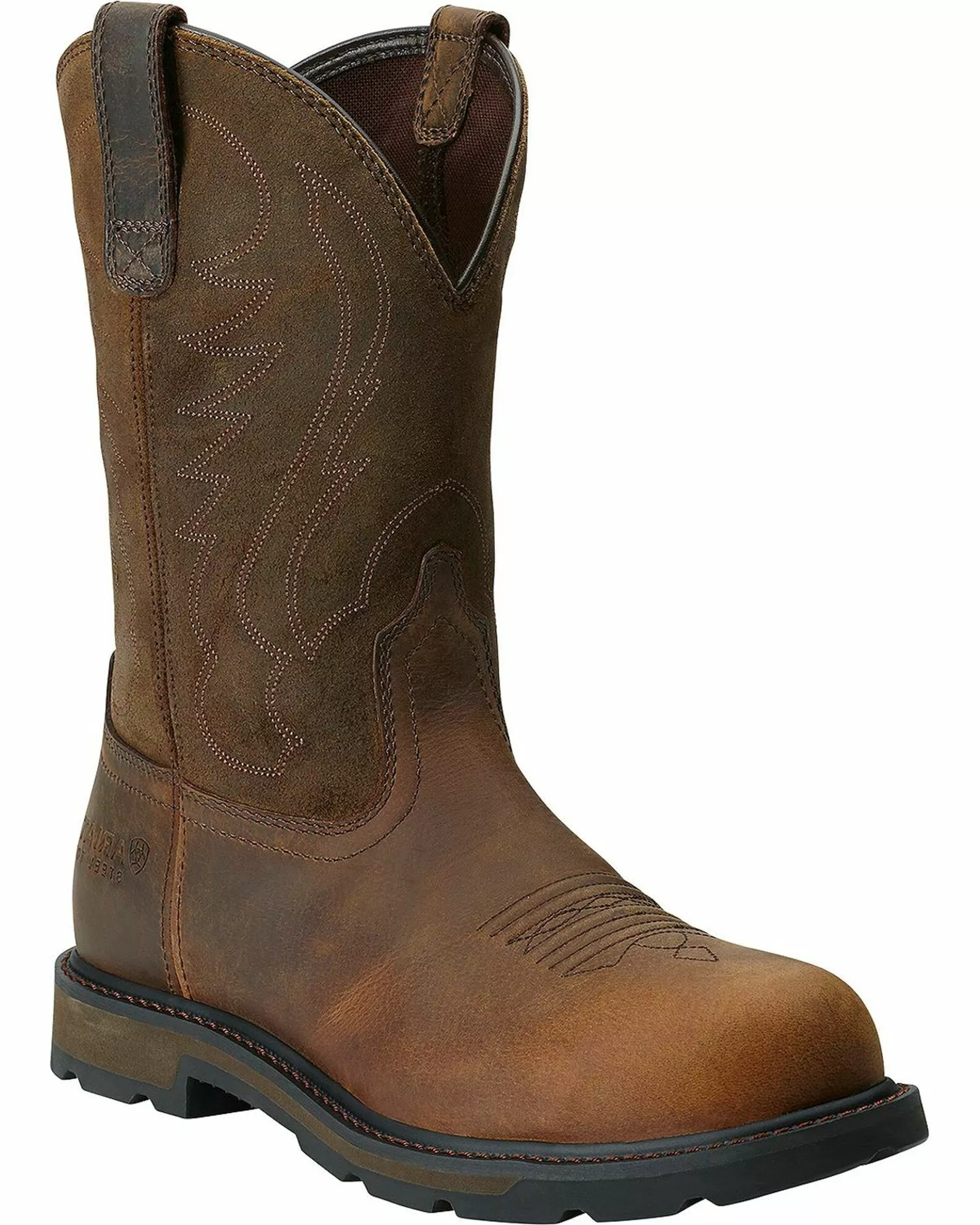 Ariat Men's Groundbreaker Pull On Work Boots - Steel Toe 3 Ariat Men's Groundbreaker Pull On Work Boots - Steel Toe