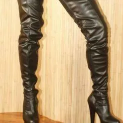 Pole Dance Shoes Black Sexy Boots Thigh High Boots Women Platform Almond Toe Stiletto Heel Over The Knee Boots -UK Winter Shoes Sales 2023 0342844e 6923 47bb a50a aaedced47f46