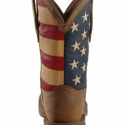 Rebel By Durango Men's Steel Toe American Flag Western Work Boots -UK Winter Shoes Sales 2023 038831 41 BK