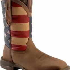Rebel By Durango Men's Steel Toe American Flag Western Work Boots