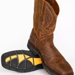 Cody James® Men's Broad Square Toe Western Work Boots -UK Winter Shoes Sales 2023 0502M2 41 BM