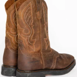 Cody James® Men's Broad Square Toe Western Work Boots -UK Winter Shoes Sales 2023 0502M2 7010 BK