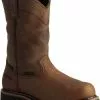 Justin Men's Wyoming Waterproof Internal Met Guard Pull-On Work Boots -UK Winter Shoes Sales 2023 050D01 41 P1