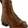 Chippewa Men's Steel Toe 8" Logger Work Boots -UK Winter Shoes Sales 2023 050G61 G4 P1