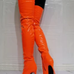 Thigh High Boots Womens Solid Color Pointed Toe Stiletto Bright Leather Heel Over The Knee Boots -UK Winter Shoes Sales 2023 06290cd7 75d7 43a8 9374 3f6e20615161