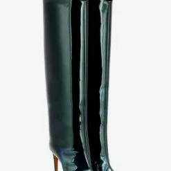 Red Knee High Boots Point Toe Bright Leather Stiletto Heel Knee Length Boots For Women -UK Winter Shoes Sales 2023 08704bf3 44d9 442c 9041 480c4b15ba03