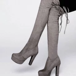 Platform Thigh High Boots Womens Micro Suede Almond Toe Chunky Heel Over The Knee Boots 12 Platform Thigh High Boots Womens Micro Suede Almond Toe Chunky Heel Over The Knee Boots -UK Winter Shoes Sales 2023 0a31987c 0674 4006 a984 b0c0013fcf10