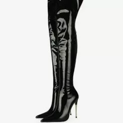 Women's Patent Leather Thigh High Heel Boots Bright Leather -UK Winter Shoes Sales 2023 0a9f2588 a745 443e 8a9a 008c5b97a137