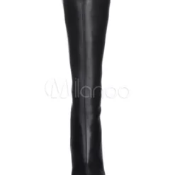 Women's Pointed Toe Wide Fit High Heel Knee High Boots In Black -UK Winter Shoes Sales 2023 0fe941ff 35e9 4884 a1c9 a26e8ba8dc4b
