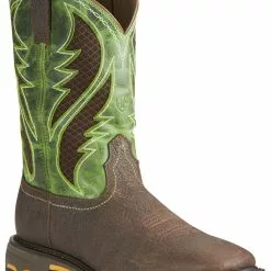 Ariat Men's Brown Workhog VentTek Work Boots - Square Toe
