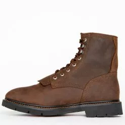 Cody James Men's 8" Waterproof Lace-Up Kiltie Work Boots - Round Toe -UK Winter Shoes Sales 2023 2000210157 200 LT