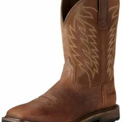 Ariat Men's Groundbreaker Square Toe Western Work Boots