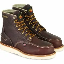 Thorogood Men's 6" American Heritage Made In The USA Waterproof Work Boots - Moc Toe 
