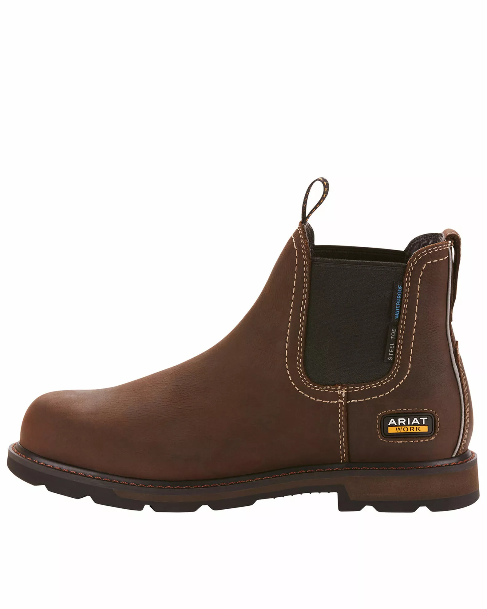 Ariat Men's Groundbreaker Chelsea Waterproof Work Boots - Steel Toe 4 Ariat Men's Groundbreaker Chelsea Waterproof Work Boots - Steel Toe - Image 2