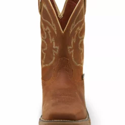 Justin Men's Stampede Rush Waterproof Western Work Boots - Steel Toe -UK Winter Shoes Sales 2023 2000272024 280 P3