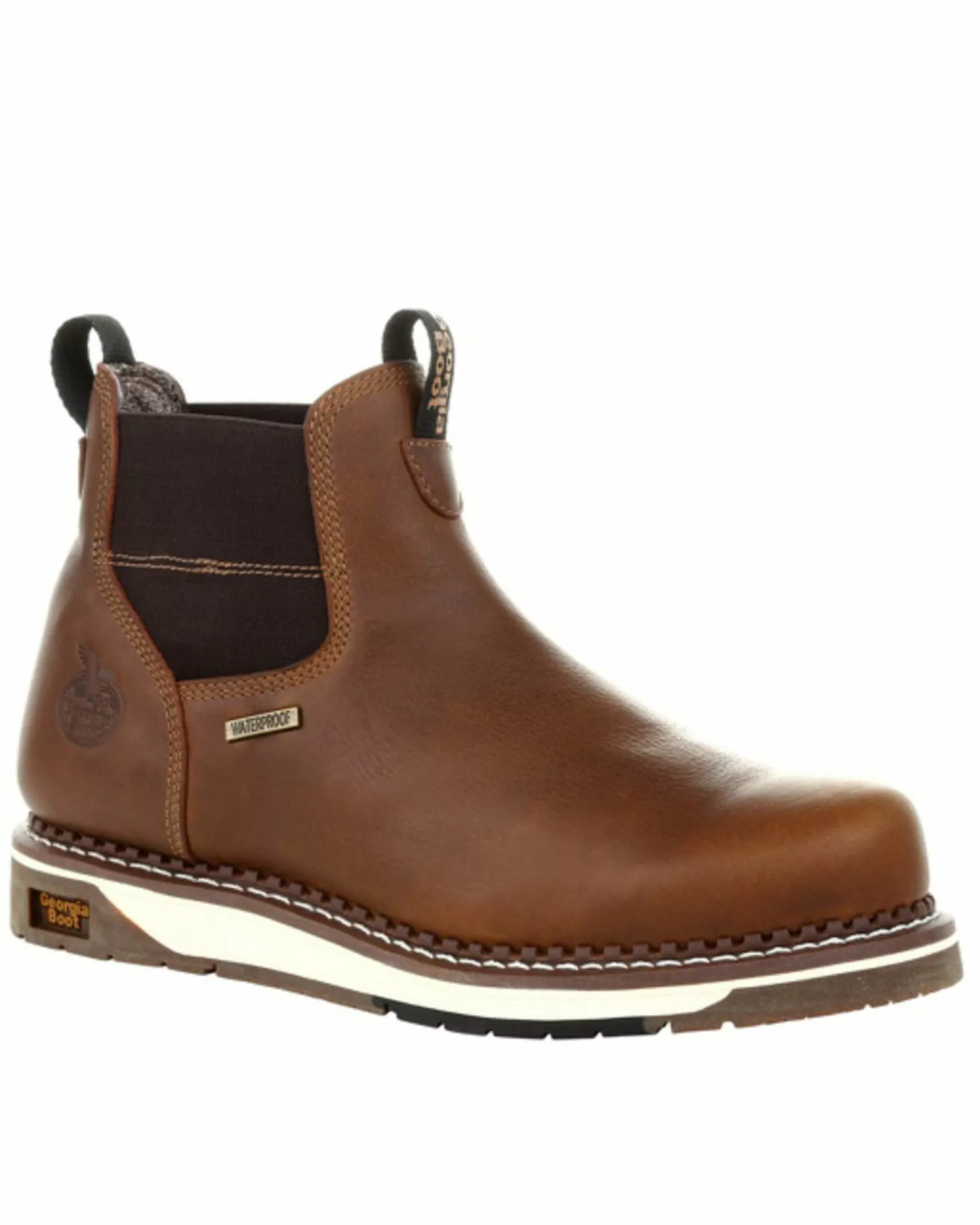 Georgia Boot Men's Waterproof Chelsea Work Boots - Steel Toe 3 Georgia Boot Men's Waterproof Chelsea Work Boots - Steel Toe