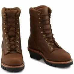 Chippewa Men's Tan Waterproof Logger Work Boots - Steel Toe -UK Winter Shoes Sales 2023 2000294736 280 P7