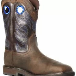 Ariat Men's Dark Brown Groundwork Western Work Boots - Steel Toe