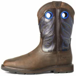 Ariat Men's Dark Brown Groundwork Western Work Boots - Steel Toe -UK Winter Shoes Sales 2023 2000331033 200 P3