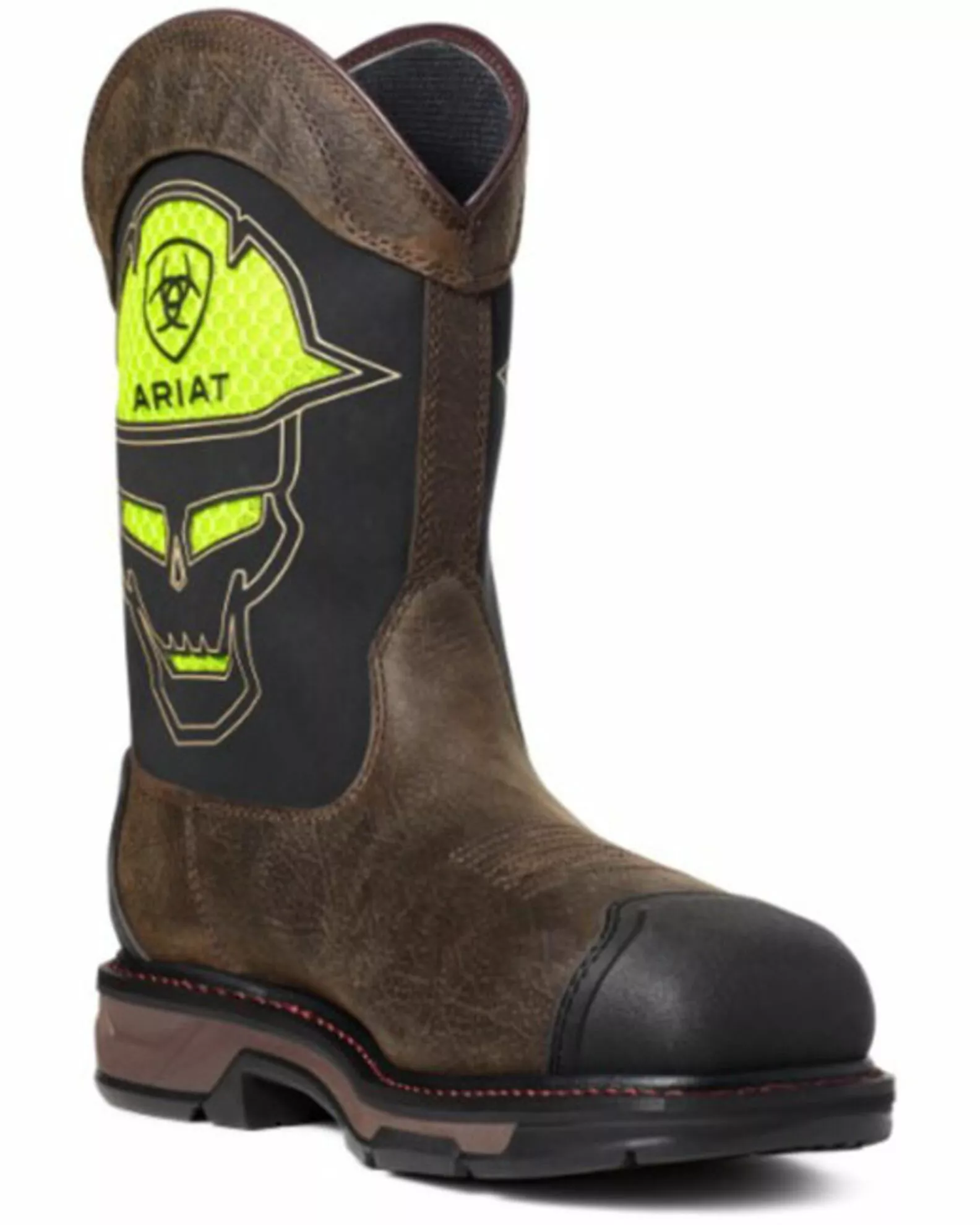 Ariat Men's VentTEK Workhog Skull Western Work Boots - Carbon Toe 3 Ariat Men's VentTEK Workhog Skull Western Work Boots - Carbon Toe