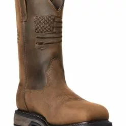 Ariat Men's Workhog Patriot Waterproof Western Work Boots - Carbon Toe