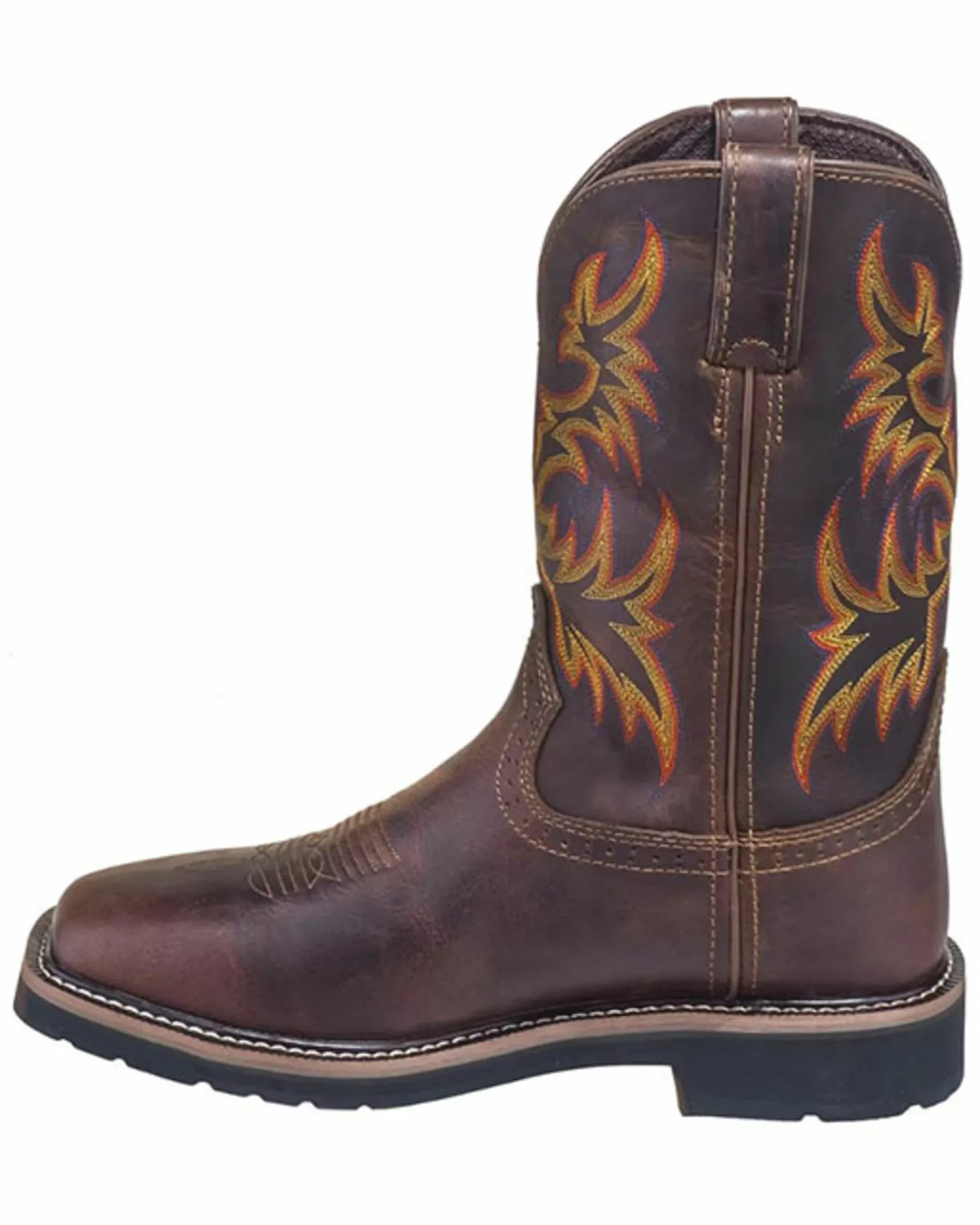 Justin Men's Driller Western Work Boots - Soft Toe 5 Justin Men's Driller Western Work Boots - Soft Toe - Image 3