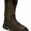 Justin Men's Joist Rustic Waterproof Western Work Boots - Composite Toe