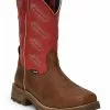 Tony Lama Men's Energy Waterproof Western Work Boots - Composite Toe