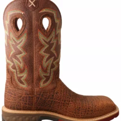 Twisted X Men's Tan Western Work Boots - Composite Toe -UK Winter Shoes Sales 2023 2000335459 280 P2