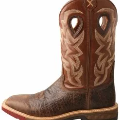 Twisted X Men's Brown Western Work Boots - Soft Toe -UK Winter Shoes Sales 2023 2000335460 200 P3