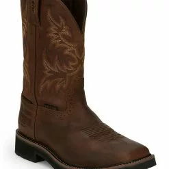 Justin Men's Driller Western Work Boots - Steel Toe