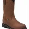 Justin Men's Wyoming Waterproof Western Work Boots - Steel Toe
