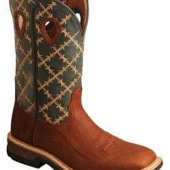Twisted X Men's Barbed Wire Western Work Boots - Soft Toe
