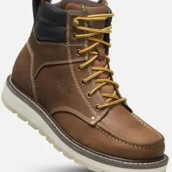 Keen Men's Cincinnati 6" Lace-Up Soft Toe Waterproof Wedge Work Boots 