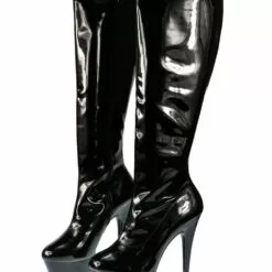 Pole Dance Shoes Black High Boots High Heel Platform Zipper Round Toe Sexy Boots For Women -UK Winter Shoes Sales 2023 201610071718505734597