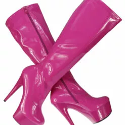 Pole Dance Shoes Black High Boots High Heel Platform Zipper Round Toe Sexy Boots For Women -UK Winter Shoes Sales 2023 201610071718506418402