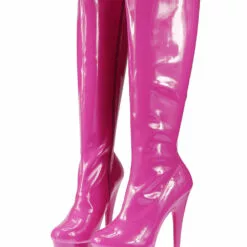 Pole Dance Shoes Black High Boots High Heel Platform Zipper Round Toe Sexy Boots For Women