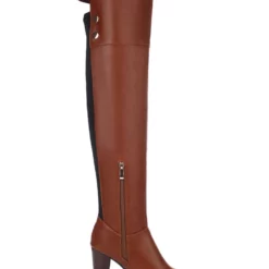 Thigh High Boots Womens Solid Color Round Toe Chunky Heel Over The Knee Boots -UK Winter Shoes Sales 2023 201711151137321128870