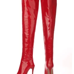 Black Thigh High Boots Womens Patent Bright Leather Pointed Toe Stiletto Heel Over The Knee Boots -UK Winter Shoes Sales 2023 201712261201168974699