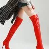 Platform Thigh High Boots Womens Almond Toe Stiletto Bright Leather Heel Over The Knee Boots -UK Winter Shoes Sales 2023 201808271757576562098