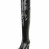 Platform Thigh High Boots Womens Almond Toe Chunky Heel Over The Knee Boots -UK Winter Shoes Sales 2023 201808271757592917951