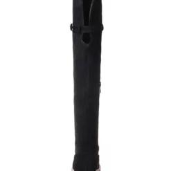 Thigh High Boots Womens Monogram Suede Round Toe Flat Heel Over The Knee Boots -UK Winter Shoes Sales 2023 201809121712131642830