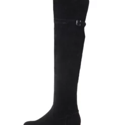 Thigh High Boots Womens Monogram Suede Round Toe Flat Heel Over The Knee Boots -UK Winter Shoes Sales 2023 20180912171213432459