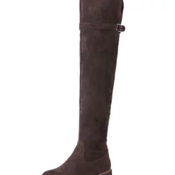 Thigh High Boots Womens Monogram Suede Round Toe Flat Heel Over The Knee Boots -UK Winter Shoes Sales 2023 201809121712142152649