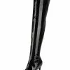 Thigh High Boots Womens Patent Pointed Toe Stiletto Bright Leather Heel Over The Knee Boots -UK Winter Shoes Sales 2023 201809121712167966121