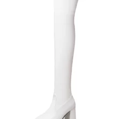 Thigh High Boots Womens Round Toe Chunky Heel Over The Knee Boots -UK Winter Shoes Sales 2023 201809121712378028316