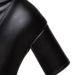 Thigh High Boots Womens Round Toe Chunky Heel Over The Knee Boots -UK Winter Shoes Sales 2023 201809121712386864928